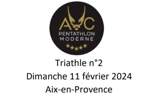 Triathle n°2 à Aix-en-Provence 11 Février 2024