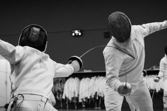 Entraînement de l'escrime épée pour le Pentathlon moderne